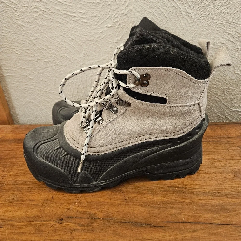 Itasca 3M Thinsulate Beige Winter Ankle Womens Size 8 Boots Color Buff Lace Up